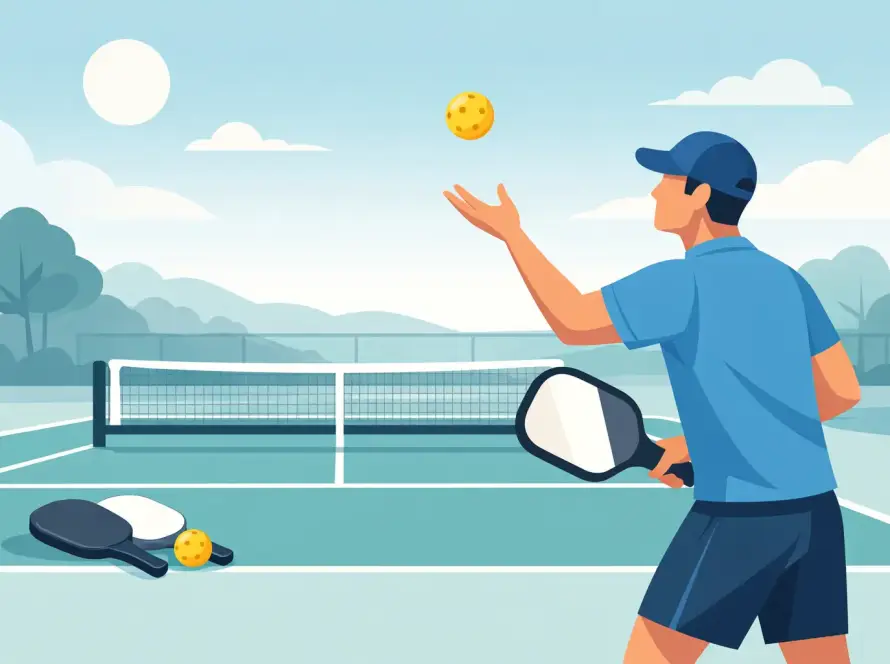 Pickleball Aufschlag richtig lernen