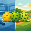 Pickleball Bälle Indoor Outdoor Unterschied