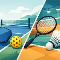Pickleball vs Badminton: die Unterschiede