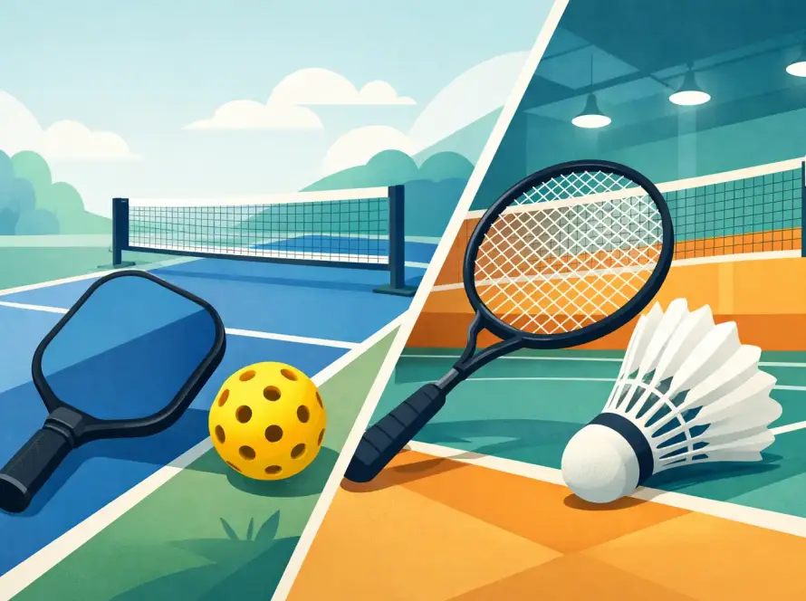 Pickleball vs Badminton: die Unterschiede