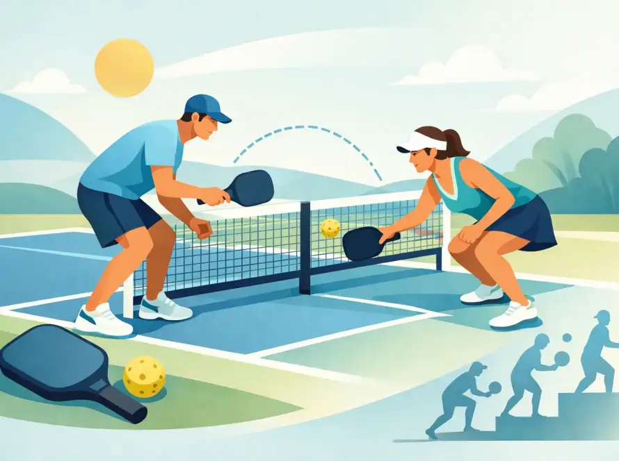 Pickleball Dink Schritt für Schritt lernen