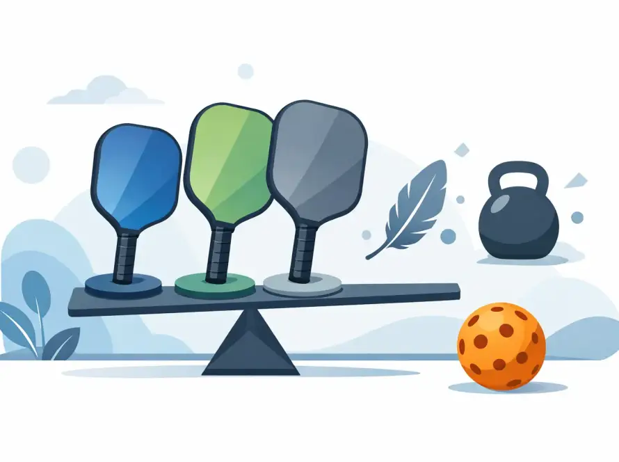 Pickleball Paddle Gewicht wählen leicht gemacht