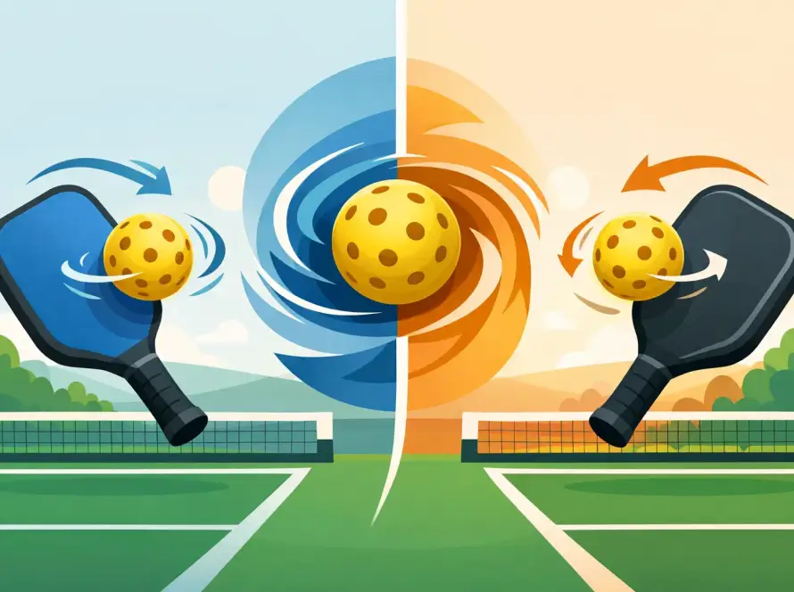 Pickleball: Rotation beim Schläger vergleichen