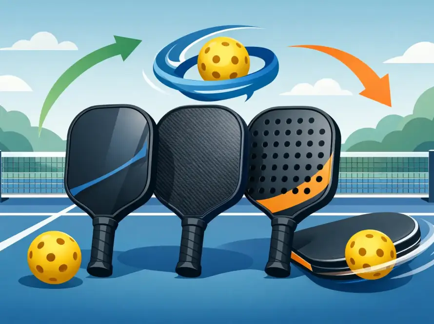 Pickleball Schlagfläche mit Spin richtig wählen