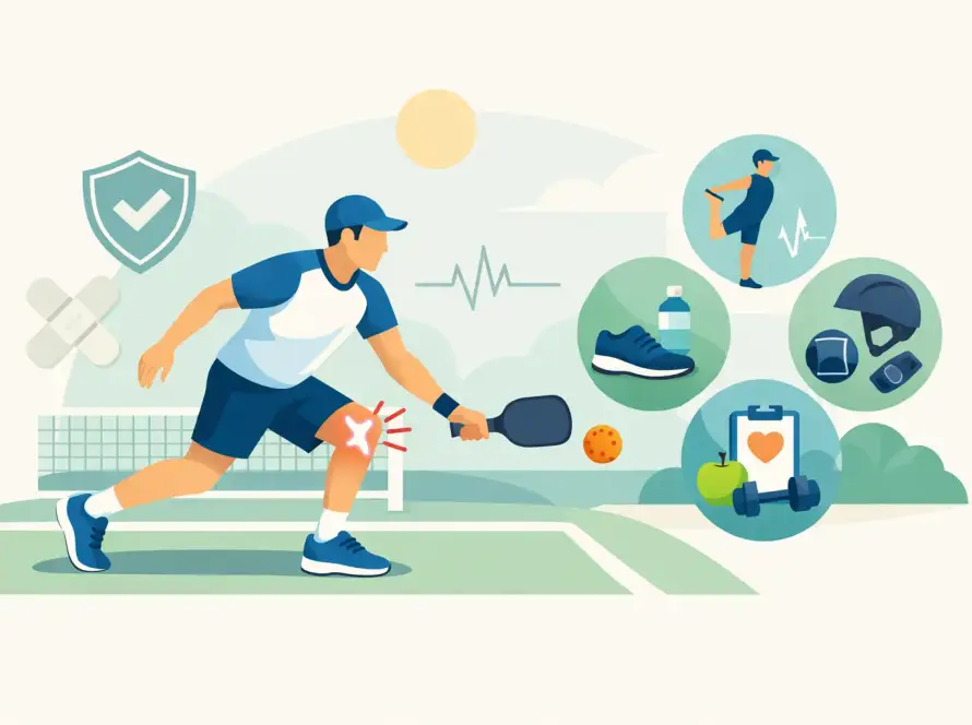 Pickleball Verletzungen vorbeugen - 9 Tipps