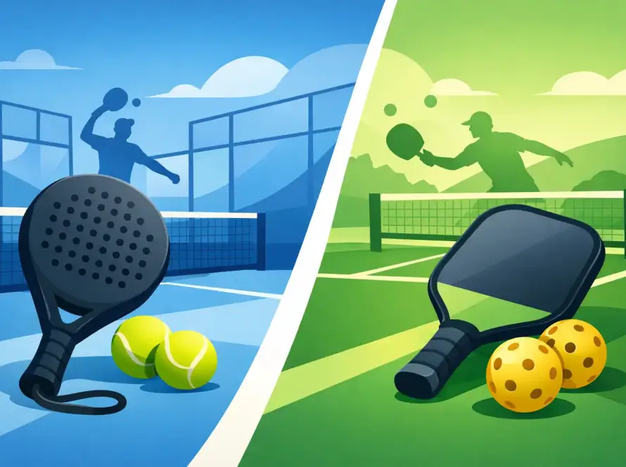 Padel Tennis Pickleball Unterschiede im Vergleich