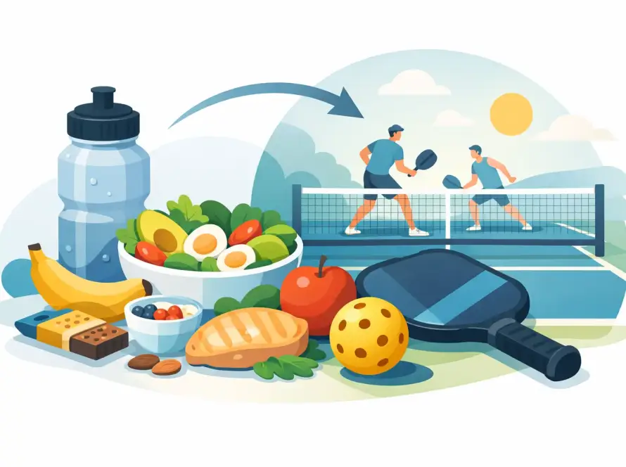 Pickleball Ernährung am Spieltag richtig planen