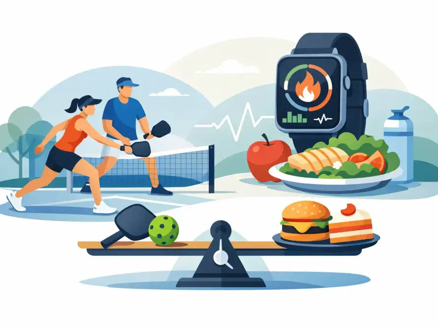 Pickleball Kalorien pro Stunde richtig einschätzen