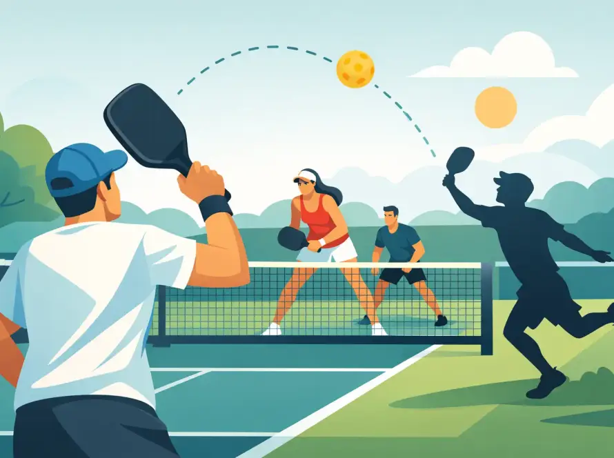 Pickleball-Strategie gegen Lobs richtig spielen
