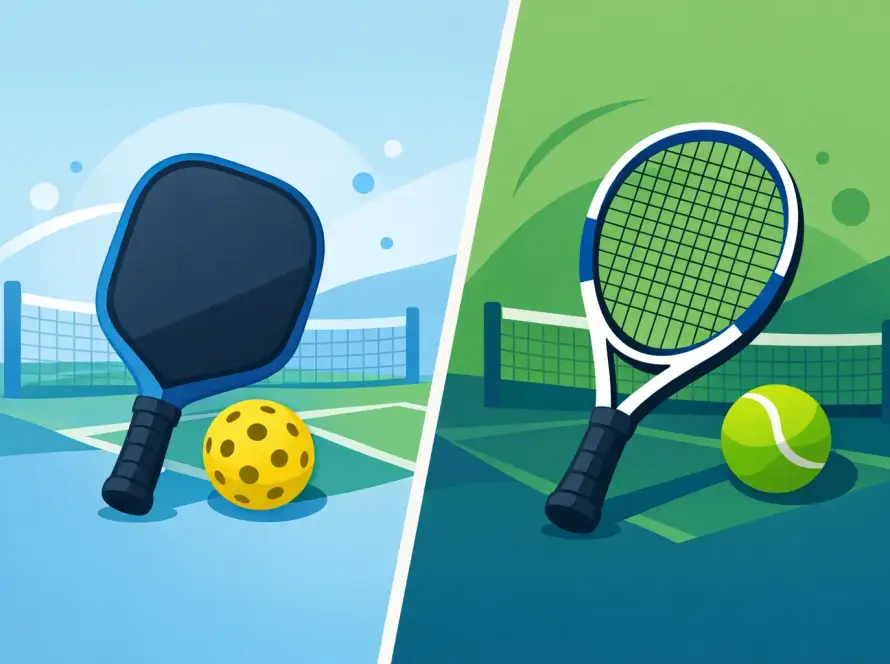 Pickleball Paddle vs Tennisschläger im Vergleich