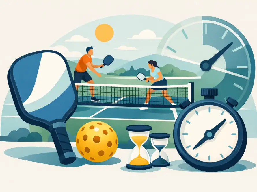 Wie lange dauert ein Pickleball-Spiel wirklich?