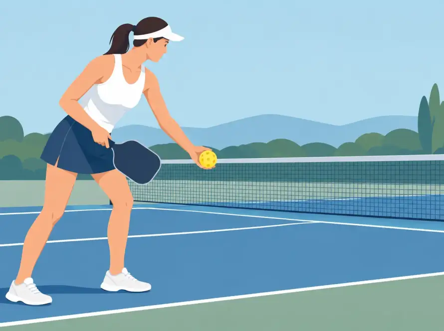Pickleball Aufschlag richtig ausführen lernen