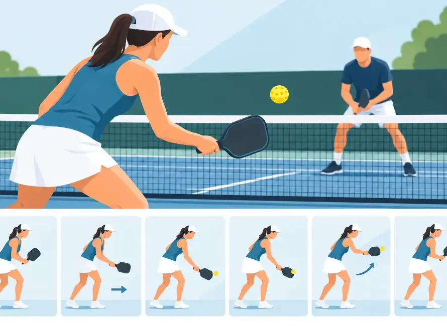 Pickleball-Dinking-Technik lernen in 6 Schritten